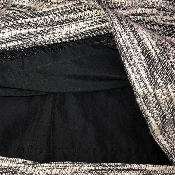 Ann Taylor LOFT size 0 black tweed zippered skirt - Picture 6 of 9
